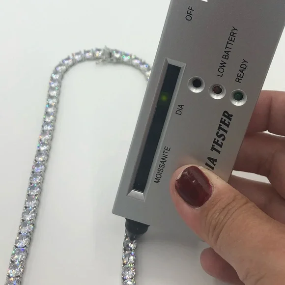 Platinum 75ct Tennis Necklace - Picture 12 of 17